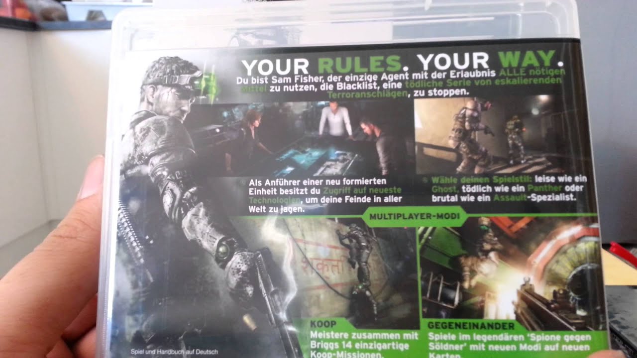Splinter Cell Blacklist 5th Freedom Edition Unboxing (PS3/ Deutsch)