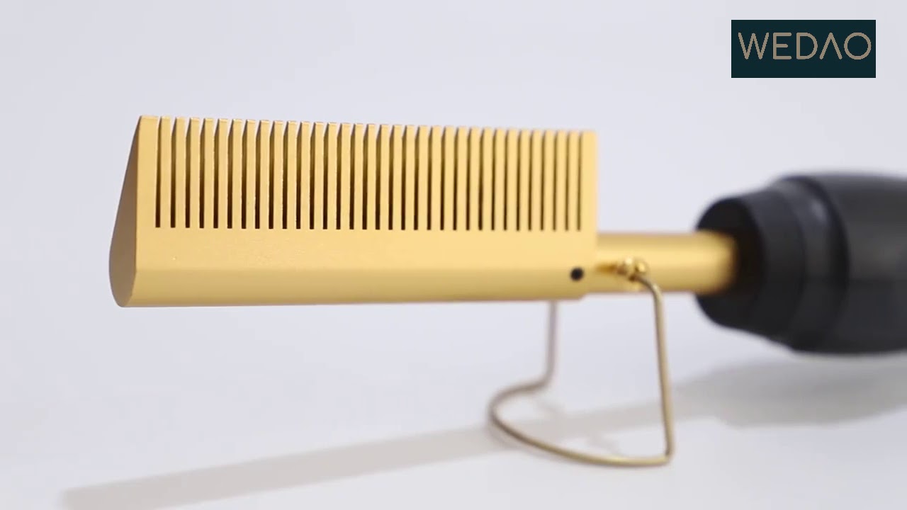 Electric Hot Comb Hot Comb Electric| Electric Heating Comb Copper Hair Straightener Brush| WeDaoHair