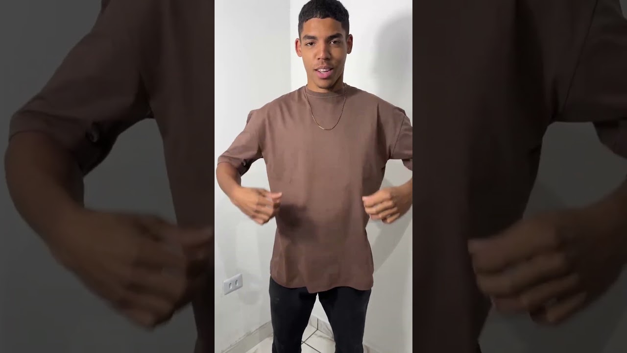 Camiseta Oversized Marrom Masculina BLACKTIGER