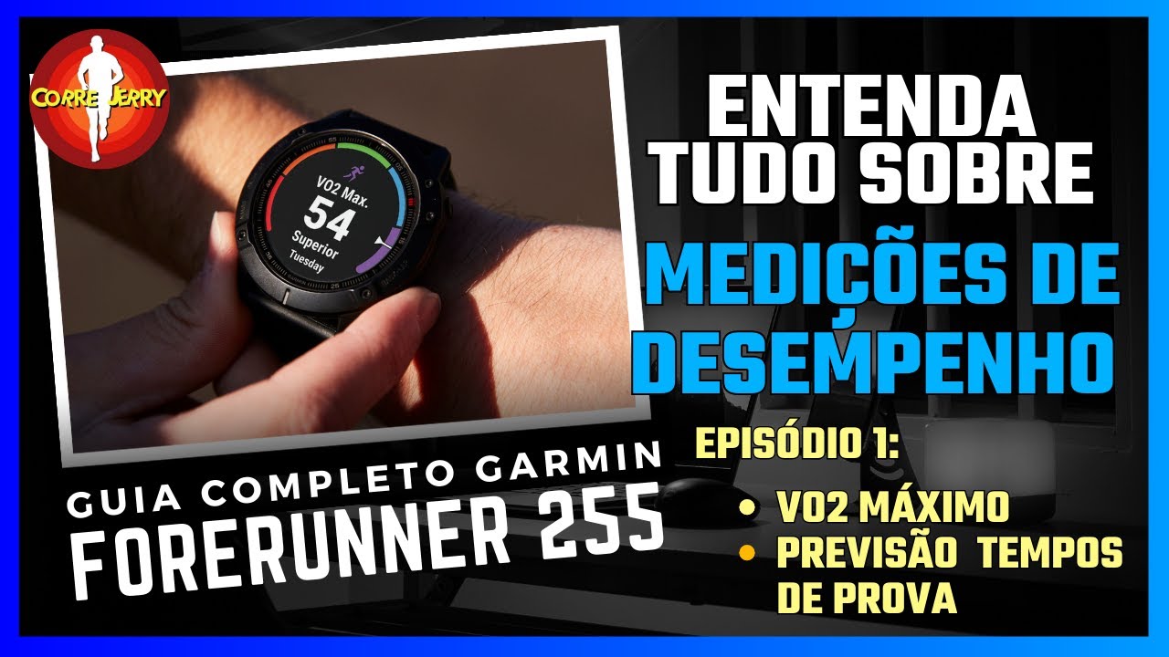 Garmin Forerunner 255 -  Medições de Desempenho - VO2MAX e VFC