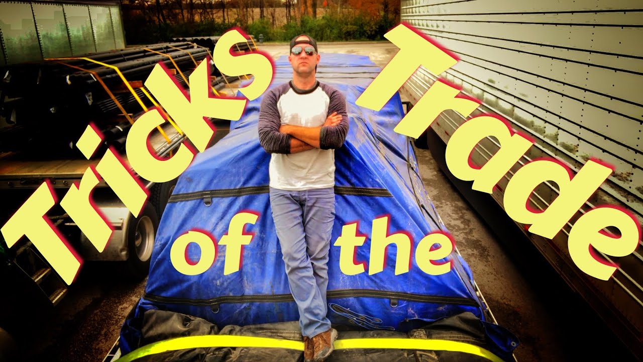 Tarping a Flatbed Load | SPECIAL TECHNIQUE for Flatbed Trucking