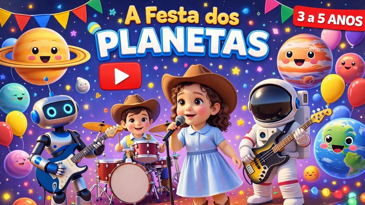 A festa dos planetas - músicas infantis 🌍🚀🪐