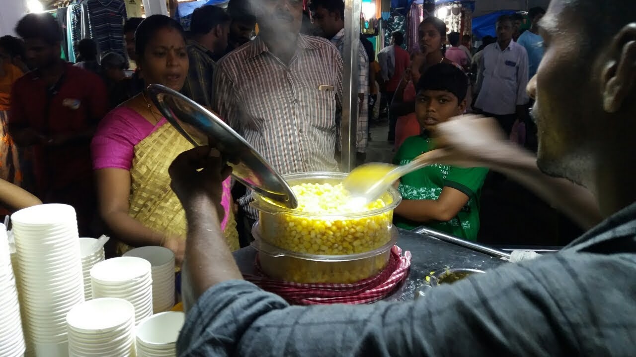 Sweet Corn shop | Indian Street Food | Street Food Pondicherry