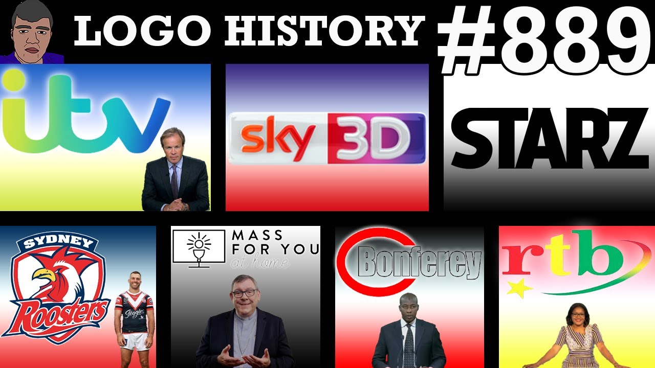 ИСТОРИЯ ЛОГОТИПА №889 — Sky 3D, ITV plc, Starz TV, Sydney Roosters, Mass for You at Home и многое...