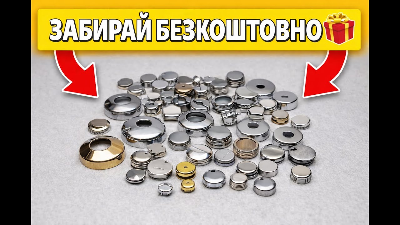 БЕЗКОШТОВНО! Накладки та заглушки для сантехніки 🎁 | Огляд розмірів