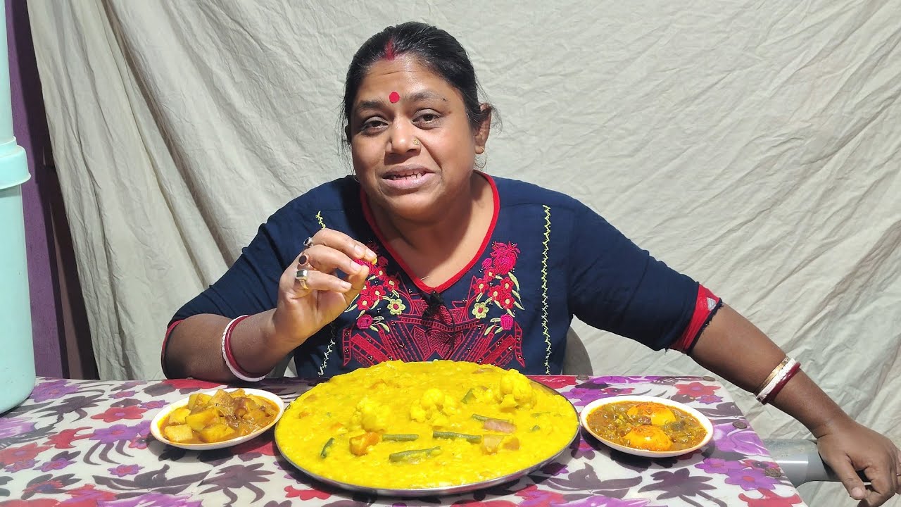 শীতের আসল স্বাদ! Mixed Veg Khichuri ❄️ আলুর দম ও ডিম কারিসহ | Bengali Comfort Food” @Thefood-no.1 