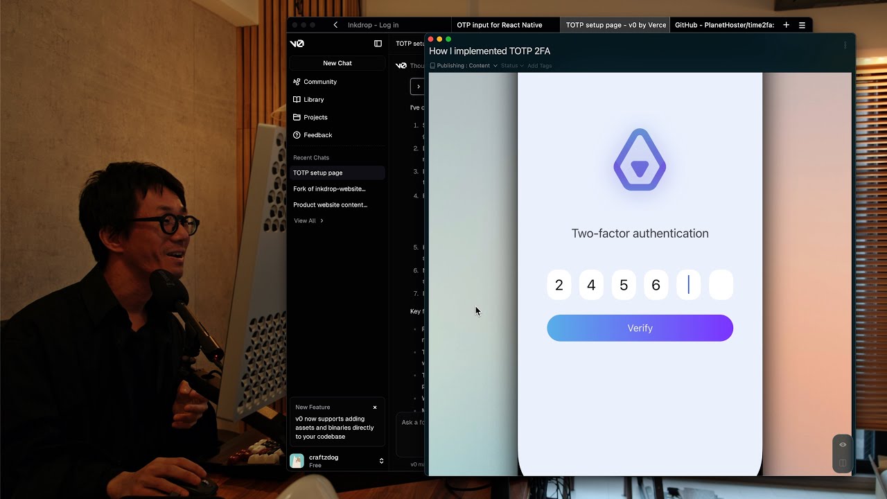 How I implemented TOTP 2FA for my Markdown note app