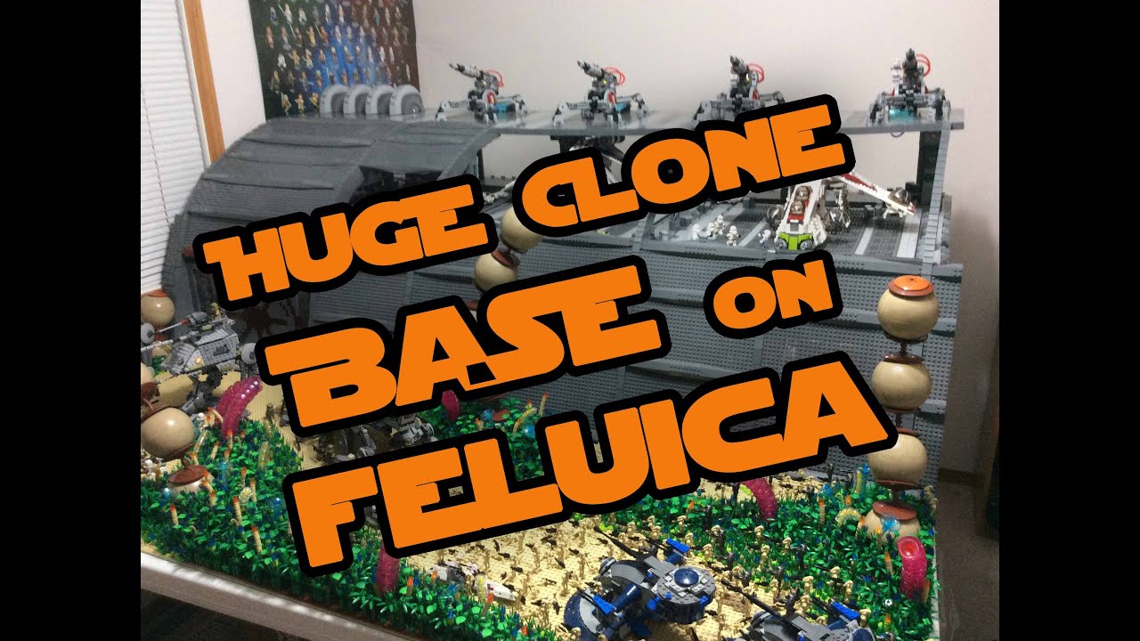 Lego Star Wars Huge Republic Supply Base on Felucia (BIGGEST CLONE BASE YET!)