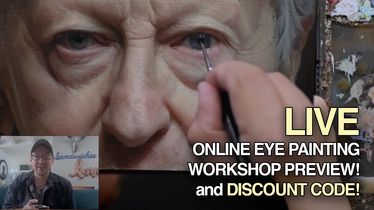 Preview of my 6 hr Online Eye painting workshop.