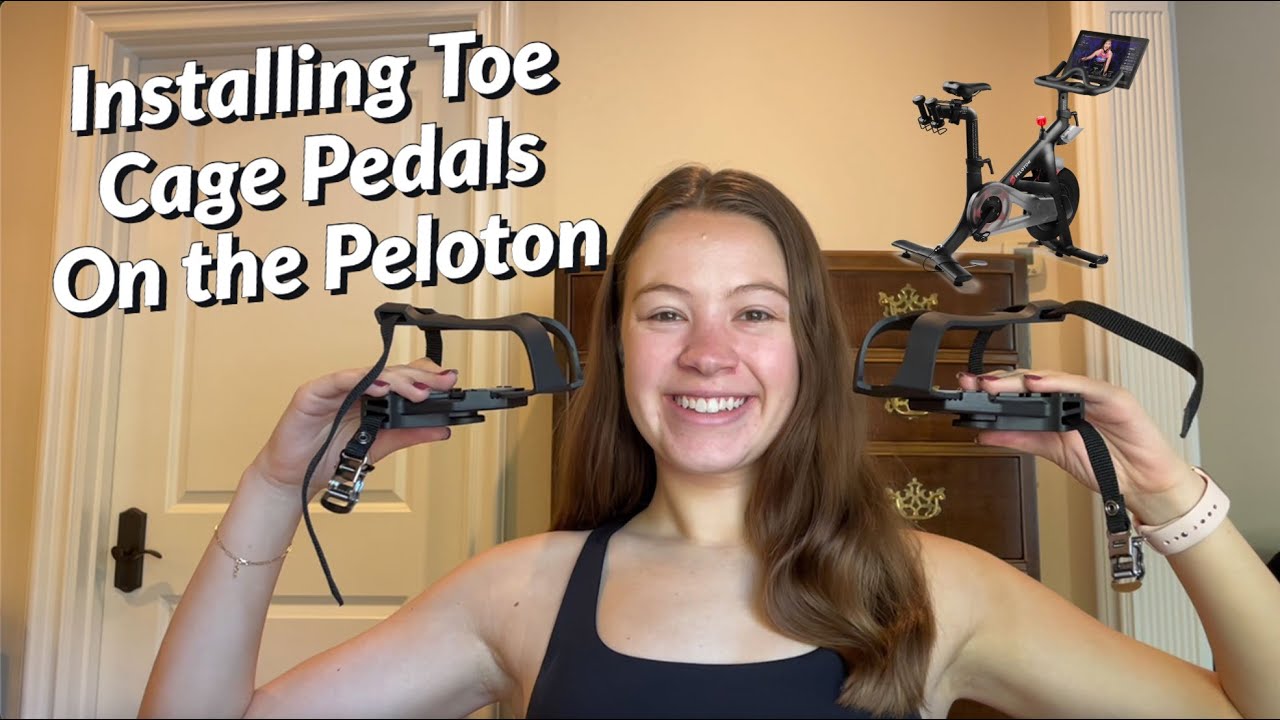 INSTALLING MARQUE CYCLING TOE CAGE PEDALS ON THE PELOTON + 90 MIN RIDE!