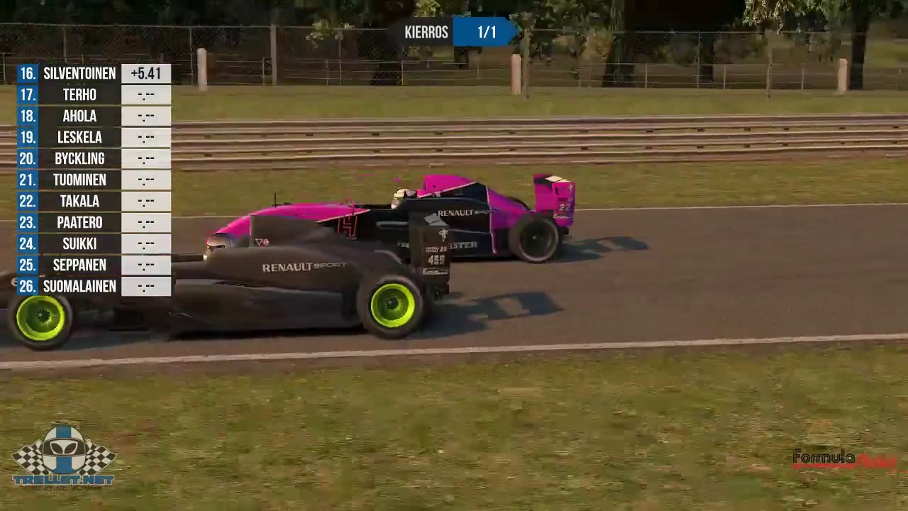 Trellet iRacing S18 Trellet Formula Series - Race 5 & 6 Brands Hatch Circuit