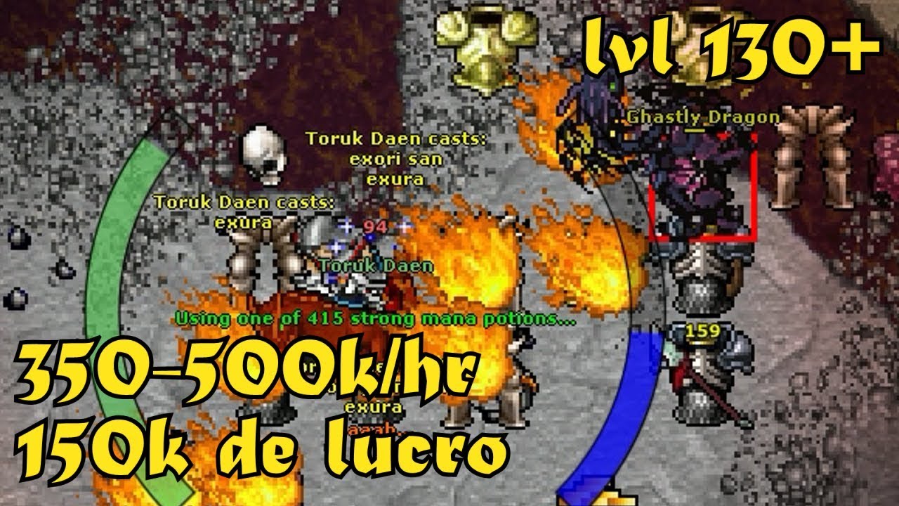 Tutorial Ghastly Dragon (task)| lvl 130+ | TIbia