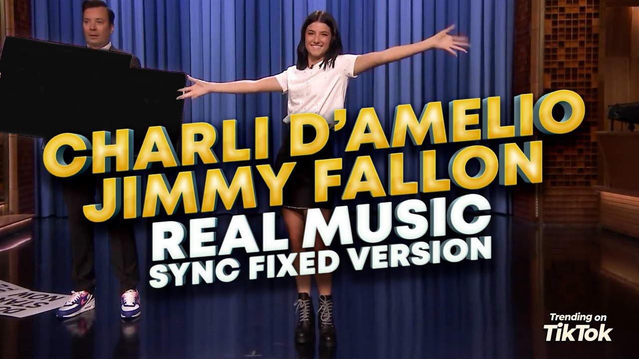 Charli D'Amelio Jimmy Fallon Real Music Edition - The Tonight Show