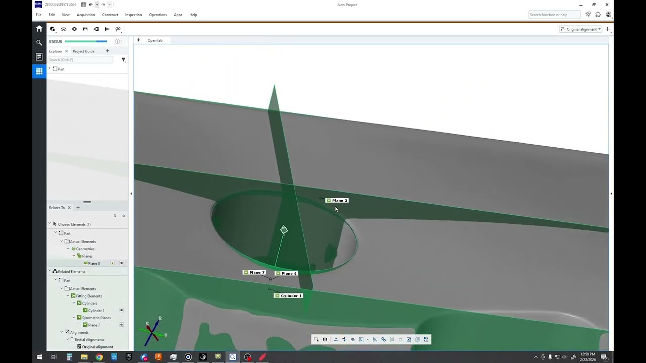 3 easy alignment examples in Zeis inspect align to origin