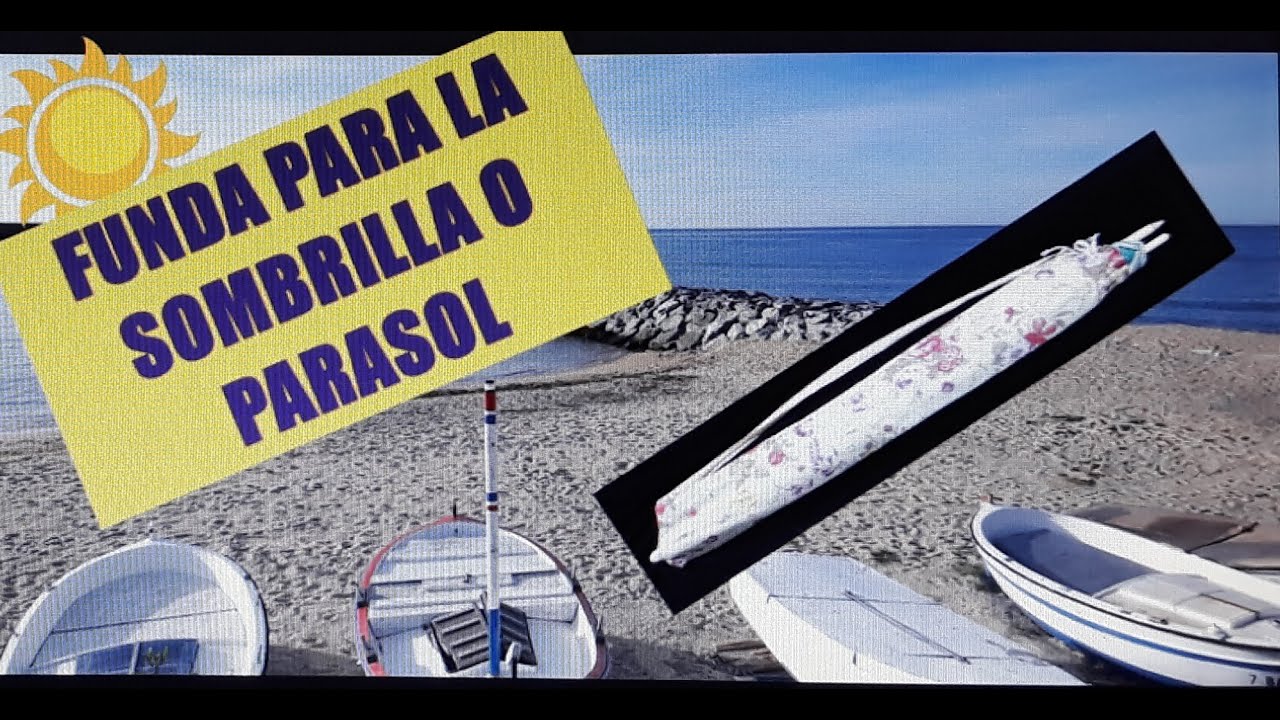 Como coser Funda para la sombrilla o parasol  DIY/* (muy fácil).