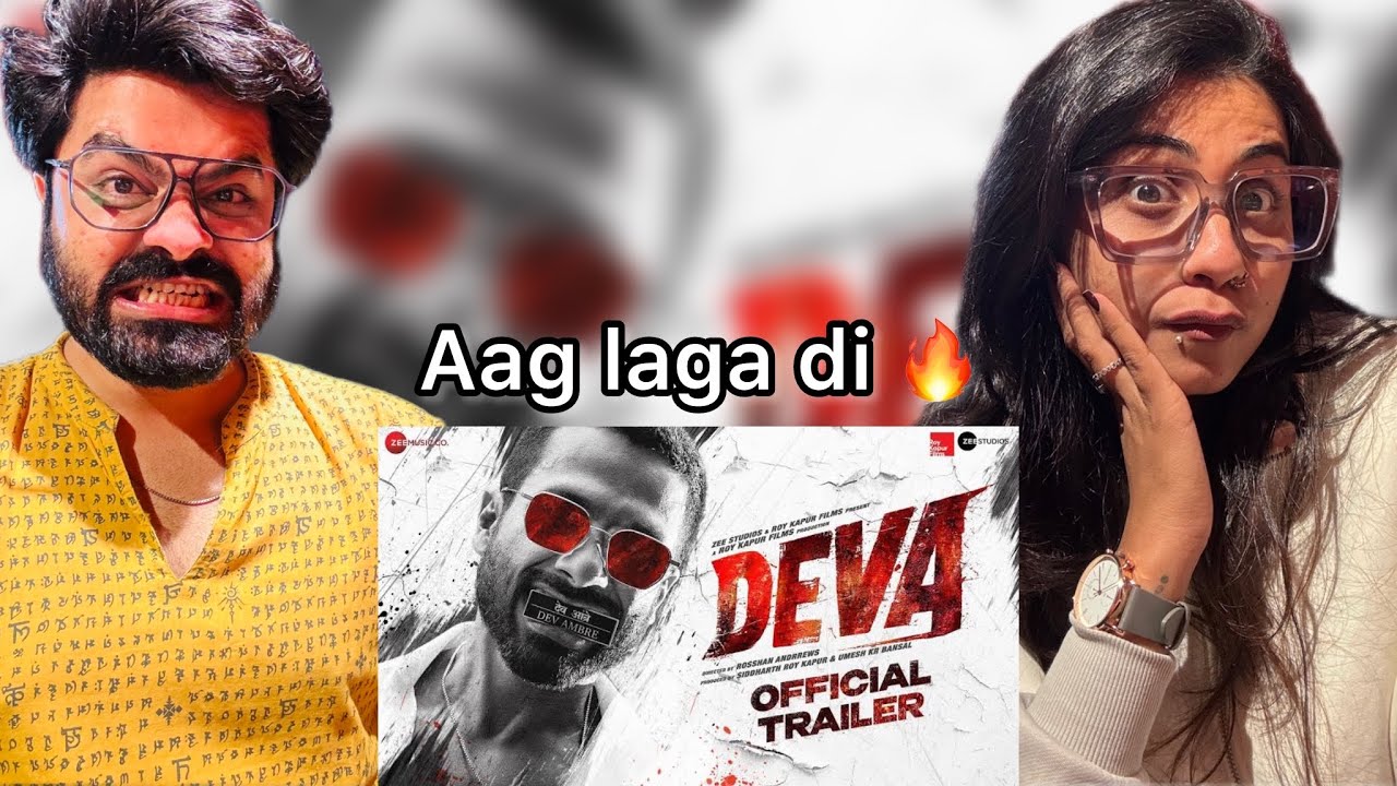 Deva Official Trailer Reaction l Shahid Kapoor | Pooja Hegde | Rosshan Andrews |