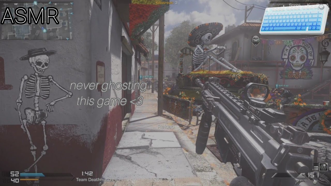 [ASMR COD Ghosts] back from the dead 👻 keyboard & mouth sounds