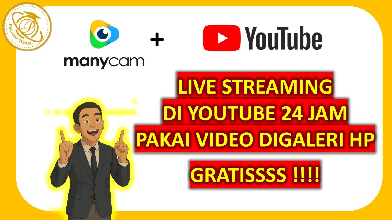 CARA LIVE STREAMING 24 JAM NON STOP GRATISSS !!! CUMA PAKAI VIDEO YANG ADA DI GALERI HP #streaming