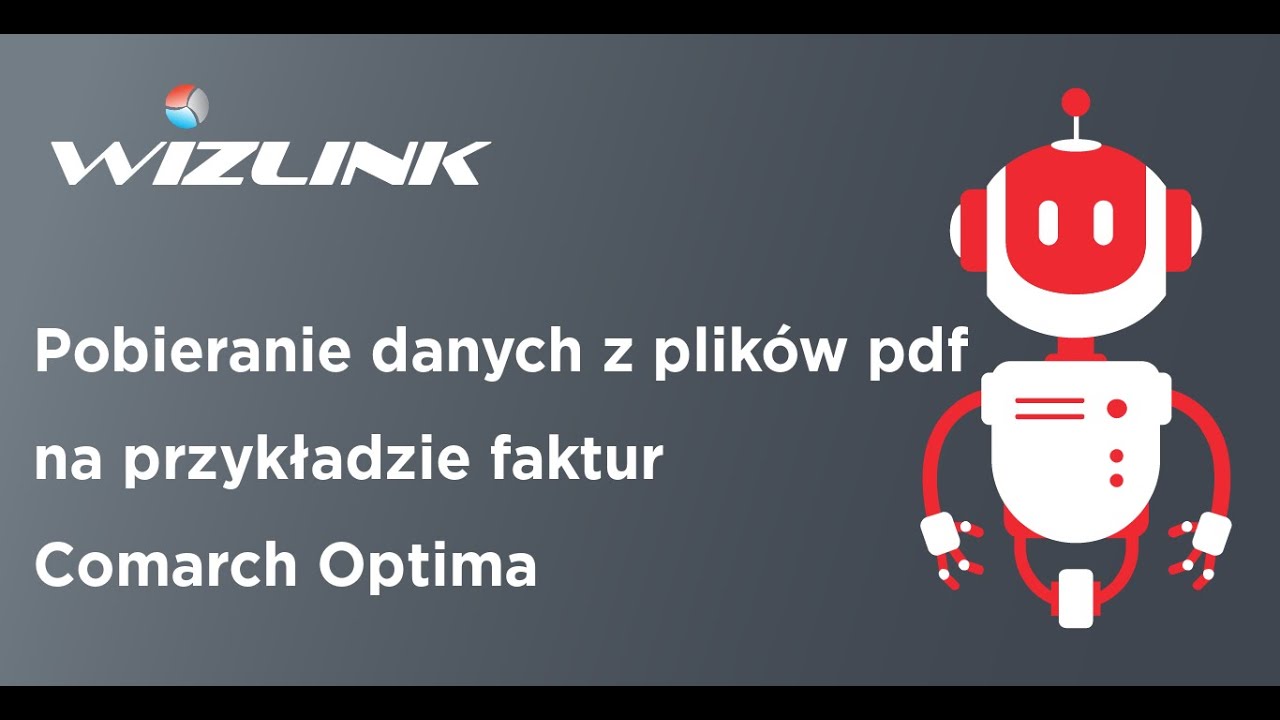 Pobieranie danych i wprowadzanie faktur do systemu Comarch Optima