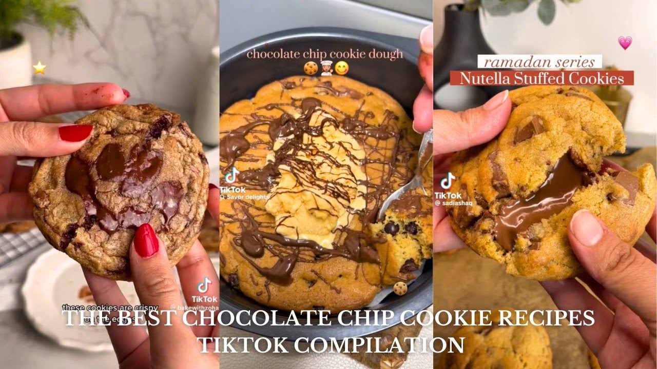 The ULTIMATE Chocolate Chip Cookie Recipes 🍪💫 | Aesthetic Baking TikTok Compilations