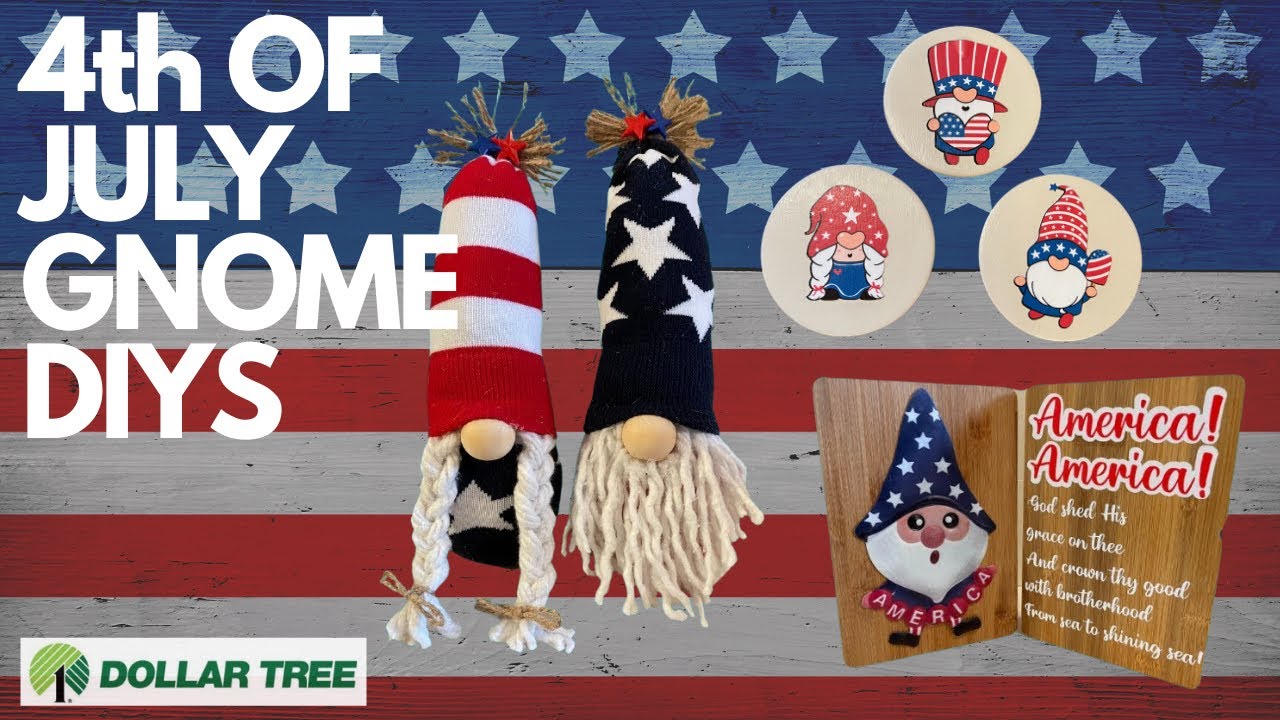 His & Her GNOMES for the 4th of July! Patriotic (Independence Day DIY) Hacks