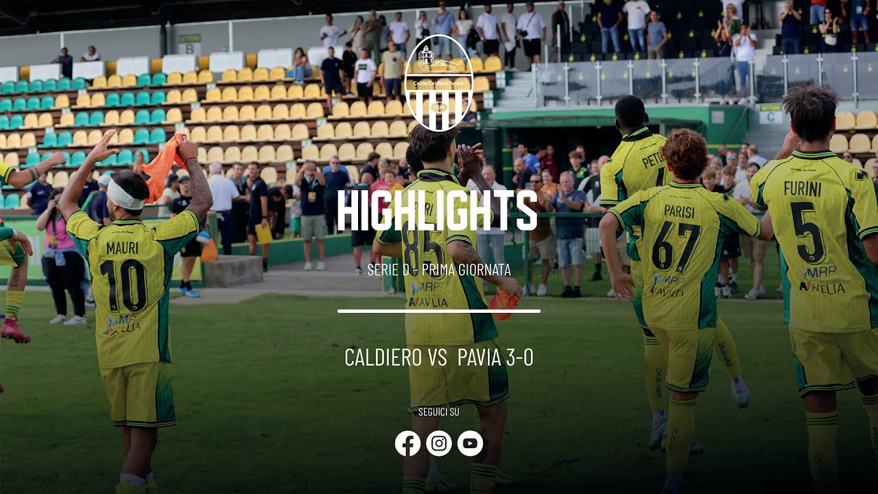 🟡🟢 Caldiero - Pavia, gli highlights del match!