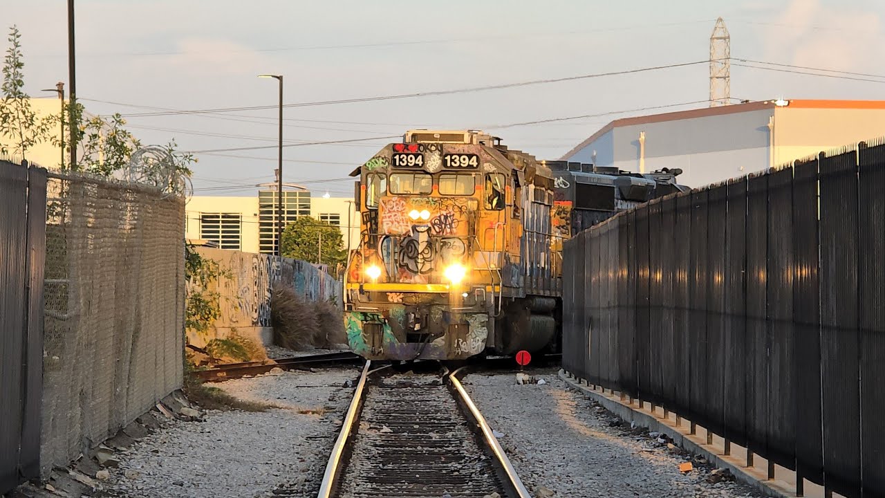 [HD] Union Pacific YLA63 South Industries Switcher in Vernon, CA