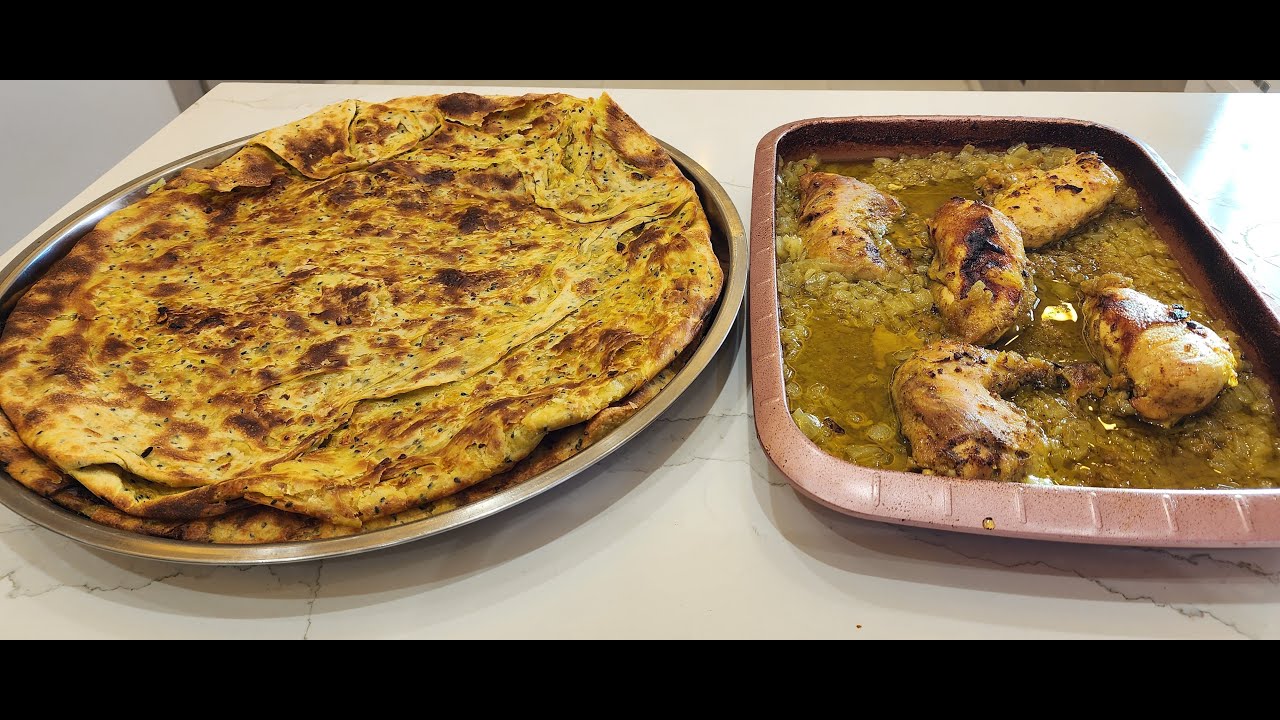 خبز بالبصل الرمثاوي