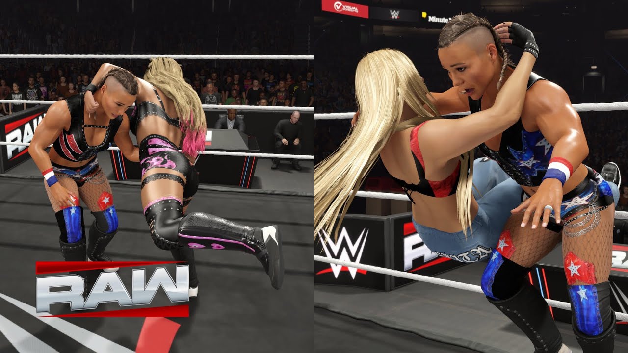 WWE 2K25 RAW - THE WYATT SICKS VS. IVY NILE & RAQUEL RODRIGUEZ - LIV MORGAN RETURNS AND ATTACK IVY