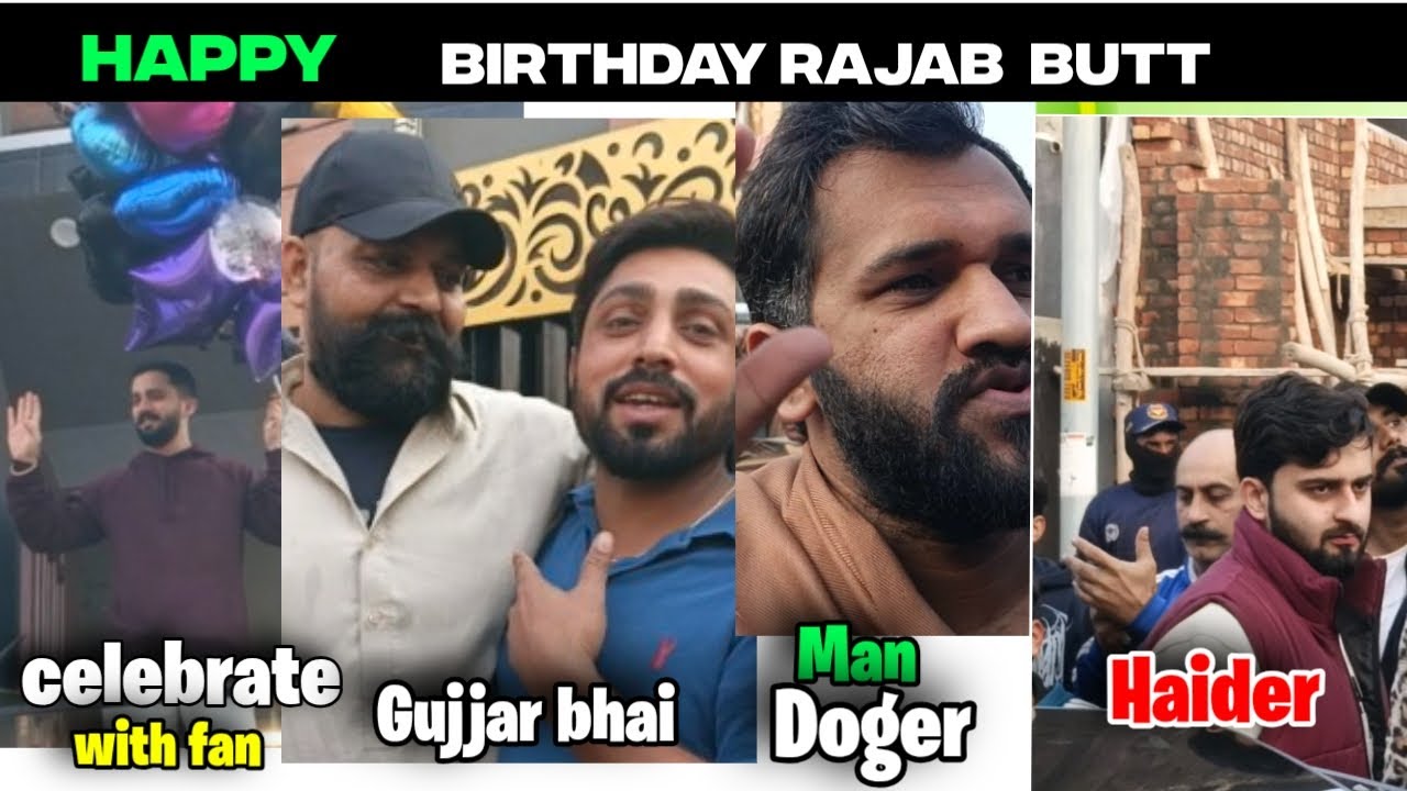 Rajat Butt birthday celebrate with fan#foryou #1millionviews #rajabfamily #foryou 