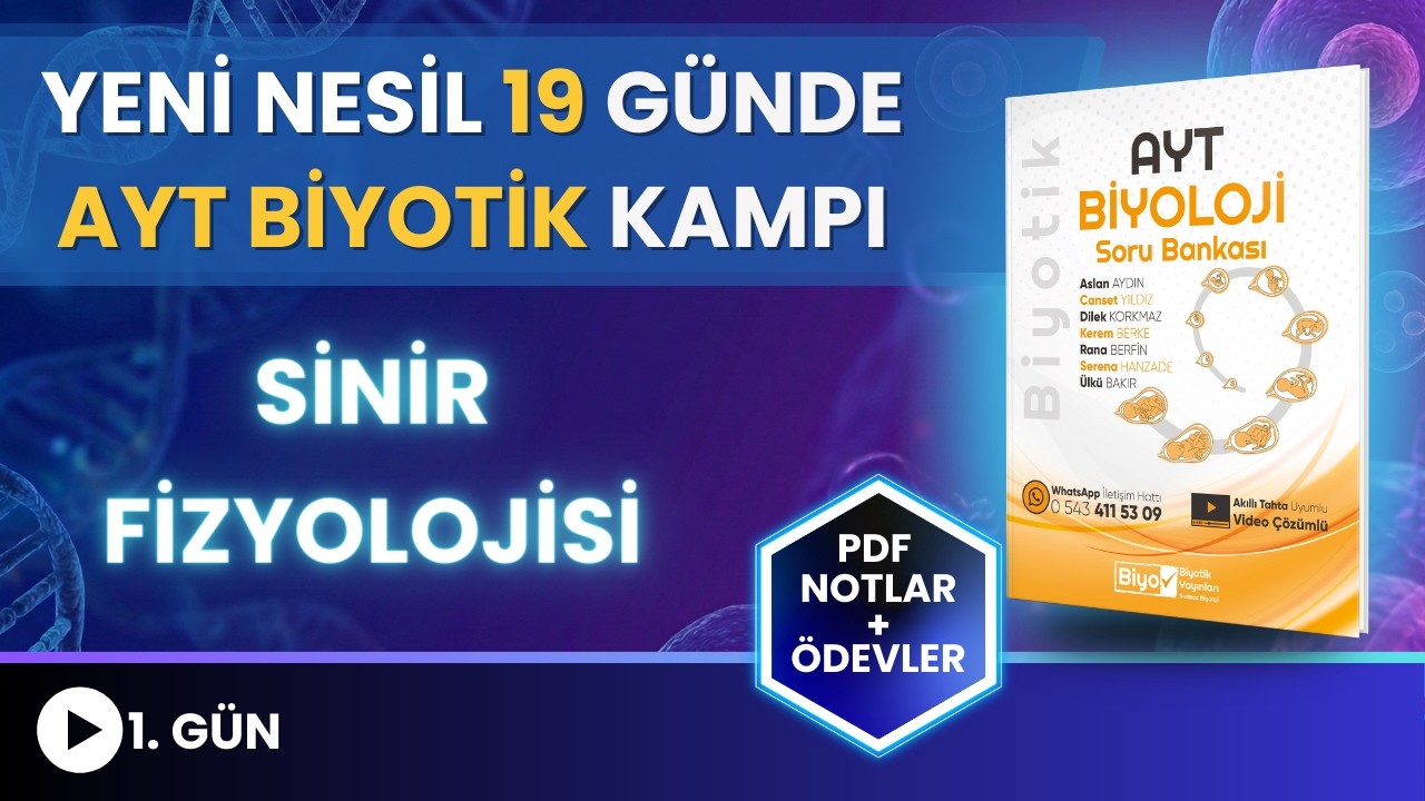 AYT Biyotik Kampı 1. G&uuml;n | Sinir Fizyolojisi