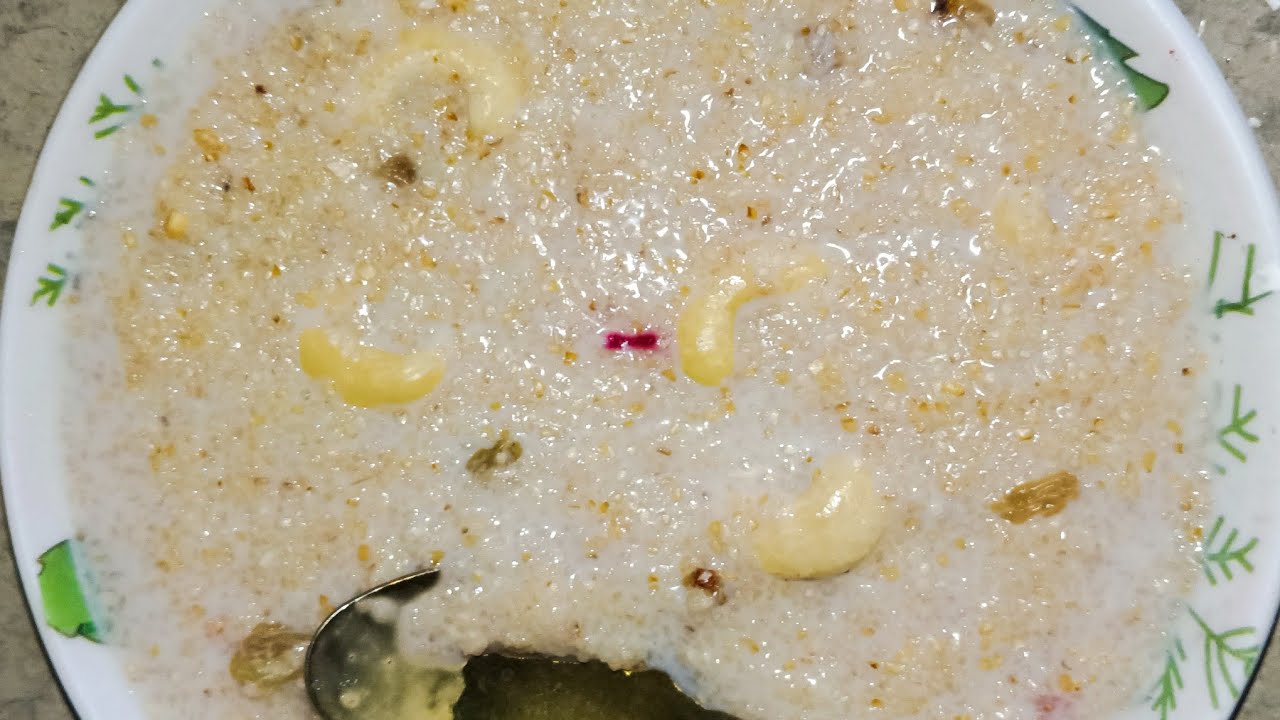 गेहूं का खीर बनाए अपने घर पर बहुत ही ही शानदार लोग || gehu ka kheer recipe || new recipe || very tes