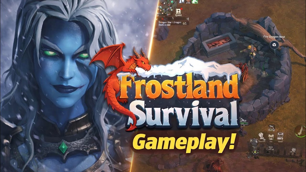 Frostland Survival: ড্রাগন নিয়ে বরফের রাজ্যে টিকে থাকার লড়াই! (Gameplay)