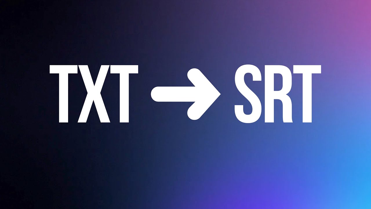 Text to SRT Online Converter - Automatically Create SRT Subtitle File from Plain Text