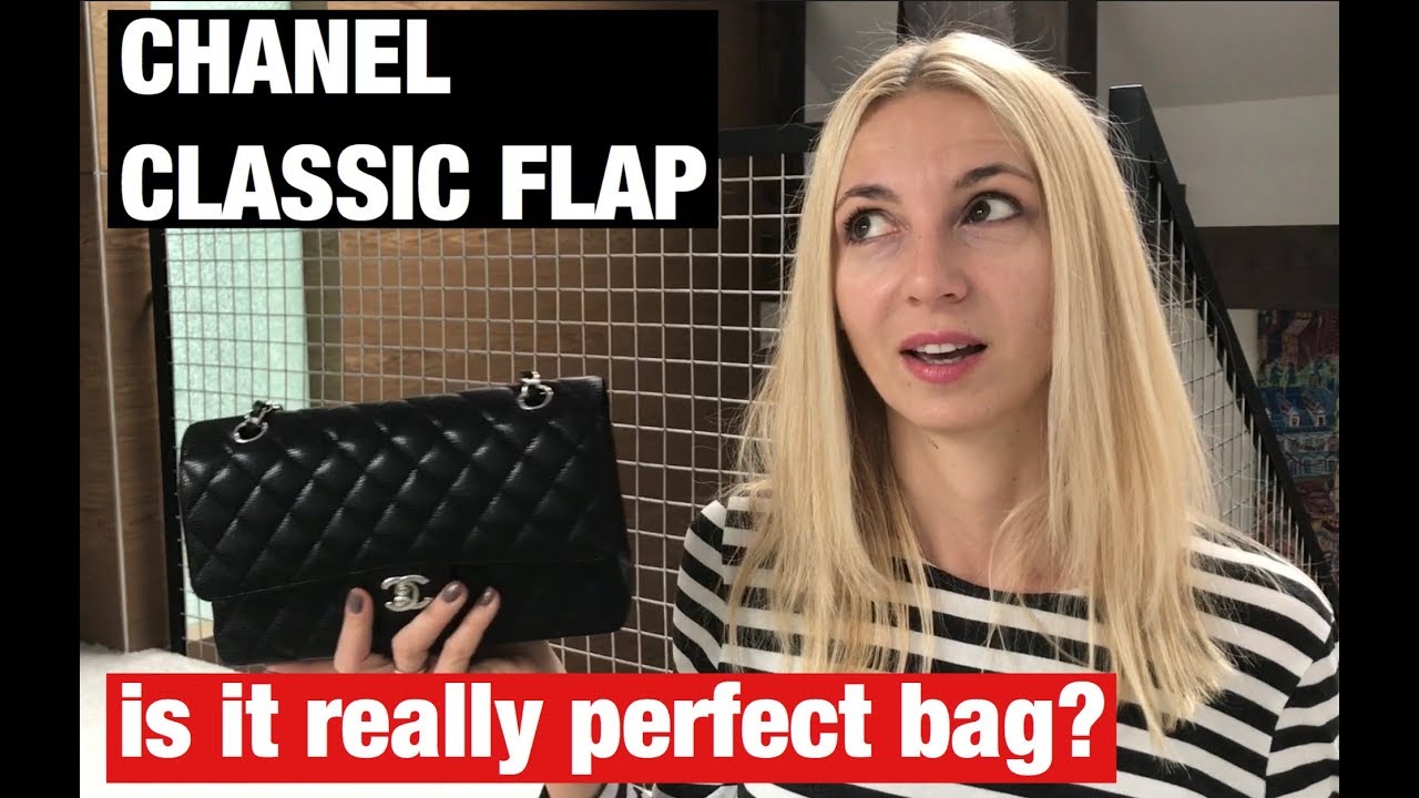 Chanel classic flap - the best Chanel ever? M/L CAVIAR, silver hardware.