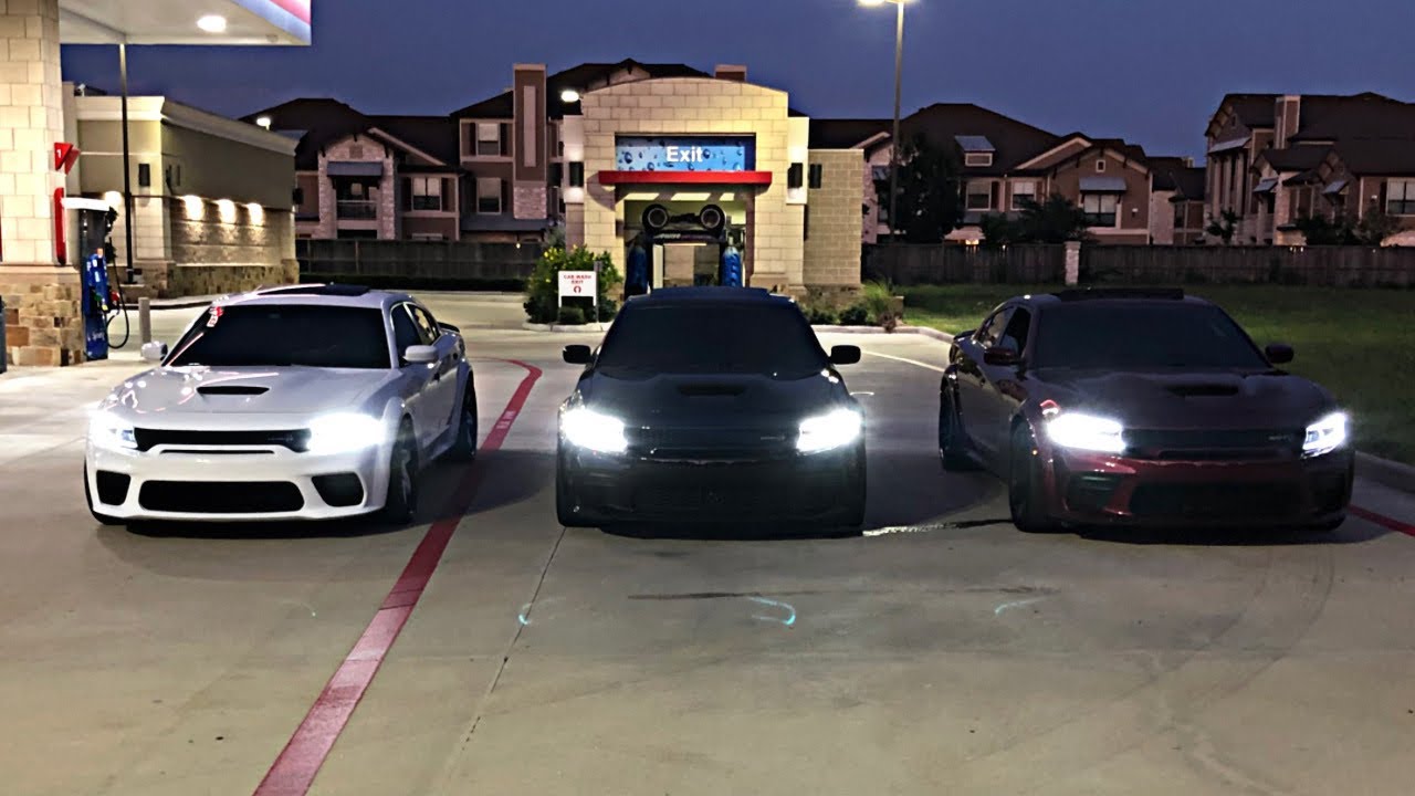 WE SHUT DOWN THIS CAR MEET IN OUR WIDEBODY CHARGERS! *BEST CAR MEET EVER*