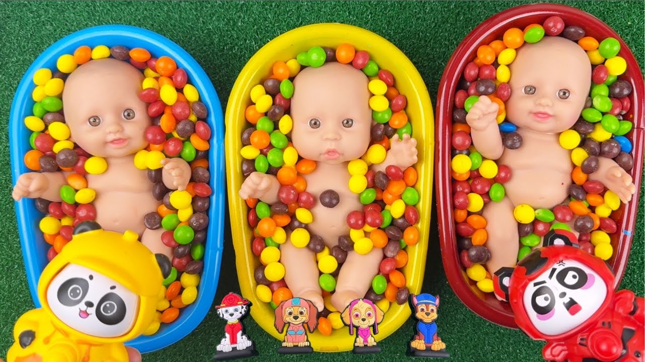 Candy Bath Mixing  Oddly Satisfying Color Mixing