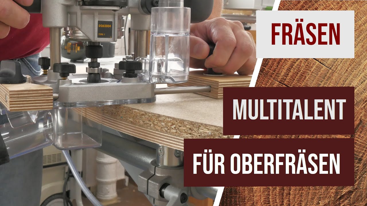 Das Multitalent für die Oberfräse - Absaugung verbessern, abkippen verhindern
