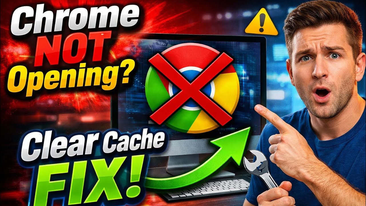 How to Fix Google Chrome Not Opening (Clear Chrome Cache) | Chrome Not Opening Windows Fix 