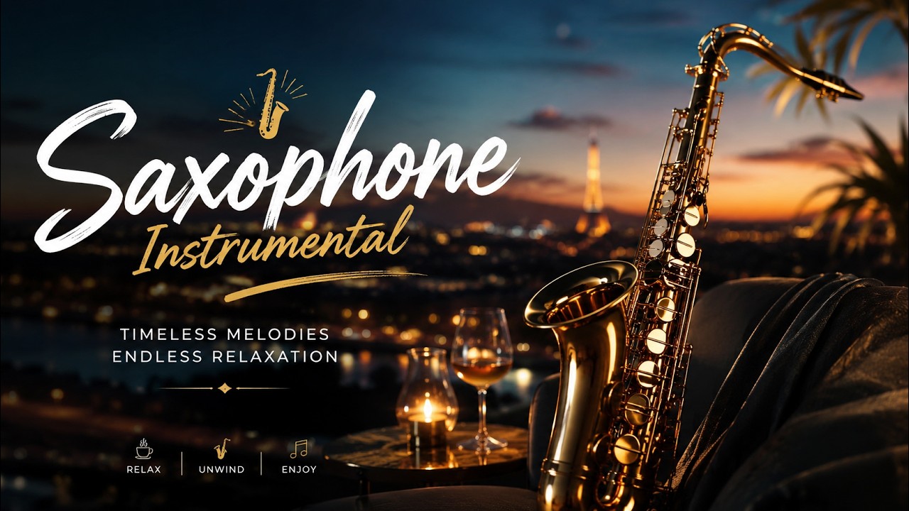 Cozy Evening Jazz Caf&eacute; ☕🎷 Relaxing Saxophone Instrumentals & Soft Mood