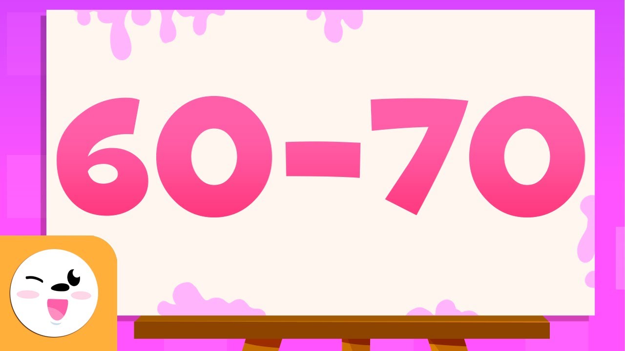 Devine les numéros de 60 à 70 - Apprends à écrire et à lire les numéros de 1 à 100