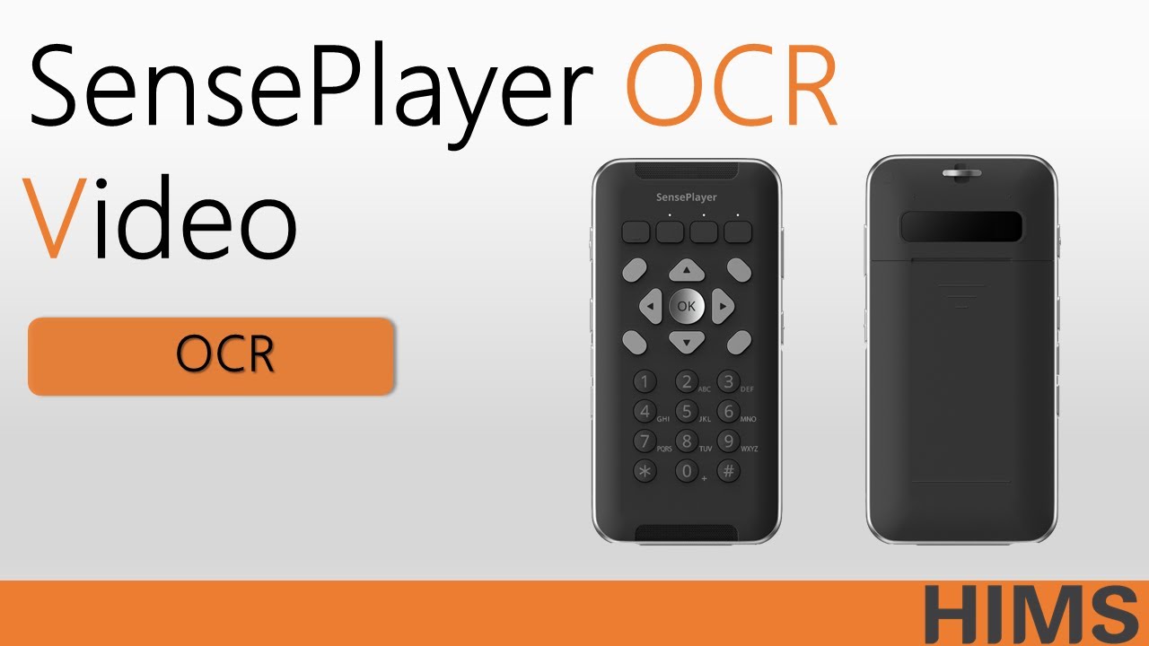 06 SensePlayer OCR