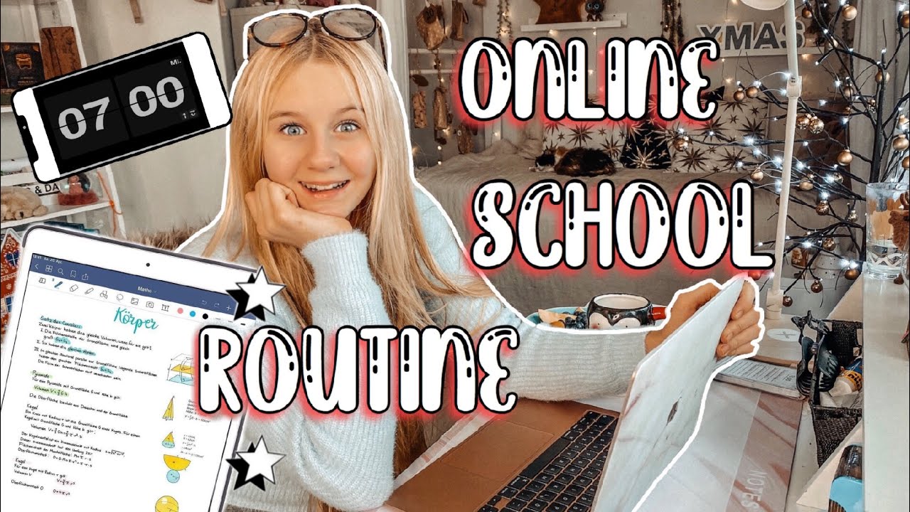 ONLINE SCHOOL MORGENROUTINE SCHULE | Mavie Noelle