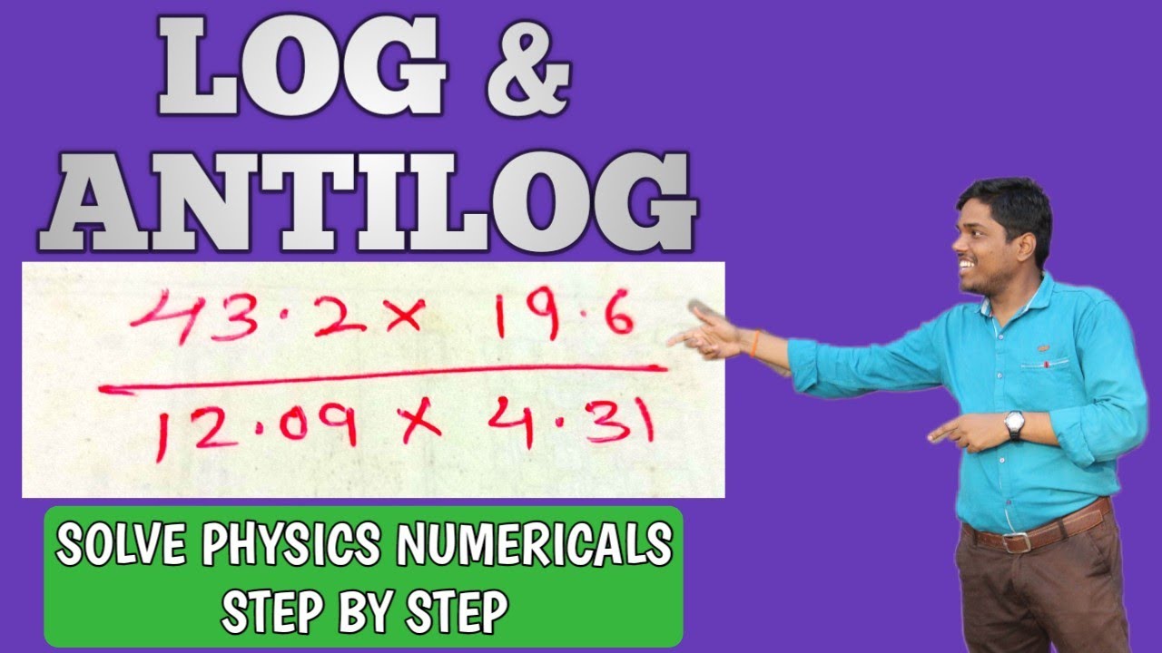 Physics Numericals Solving using Log & Antilog tables | Solve Numericals using logbook
