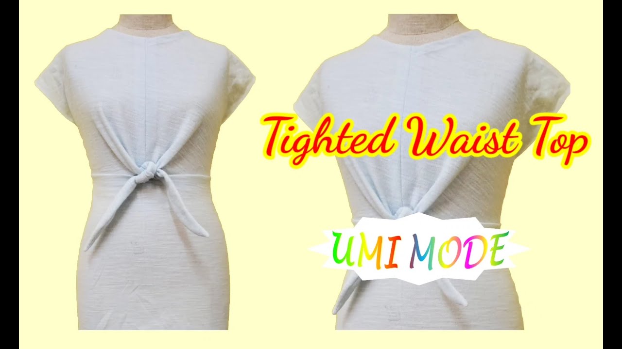 U120 - Tighted Waist Top - &Aacute;o Cột Nơ Eo