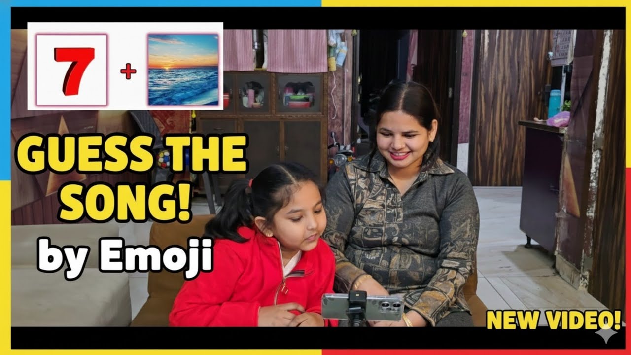 ​Guess The Song By Emoji with Nayraa & Mommy 🎵 | Nayraa Shivaa Vlogs