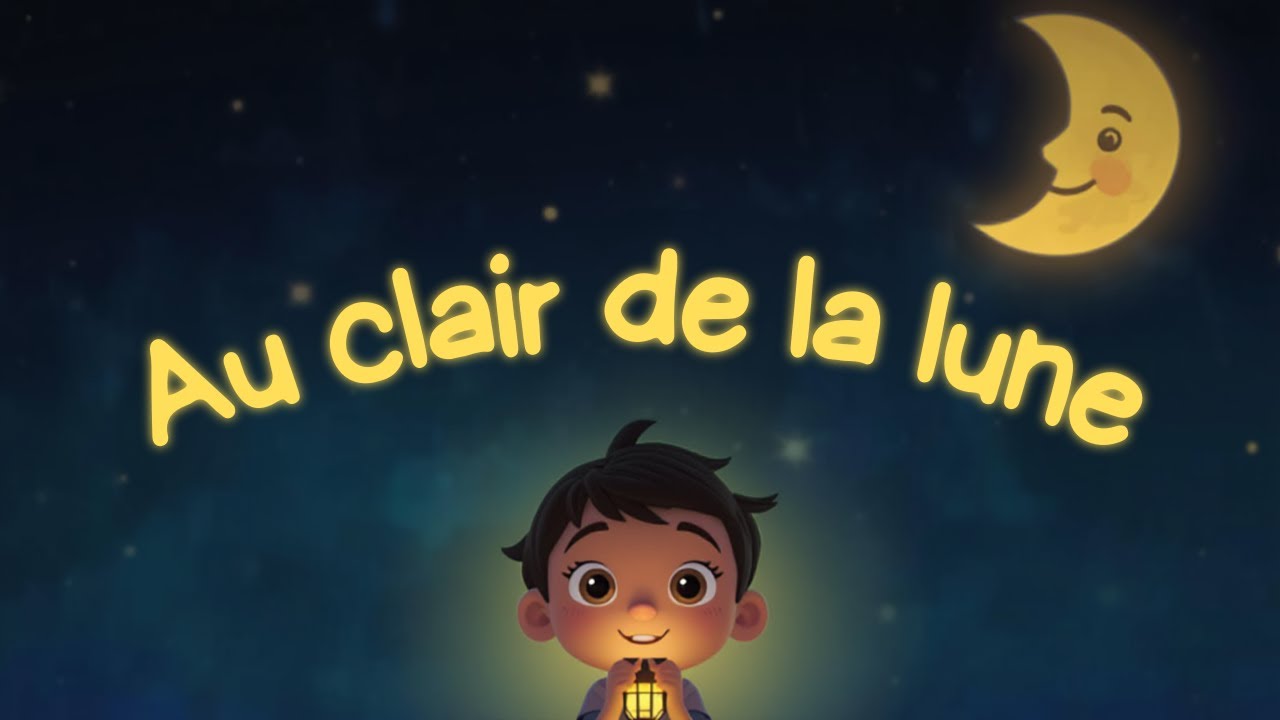 Au clair de la lune *paroles* | Comptines et chansons pour bébés et enfants 🎈