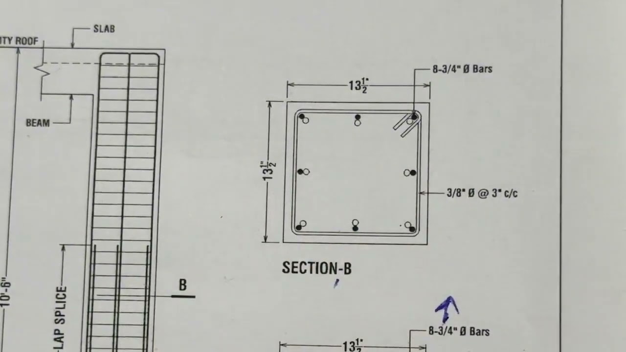 How to read Structural drawing step by step 