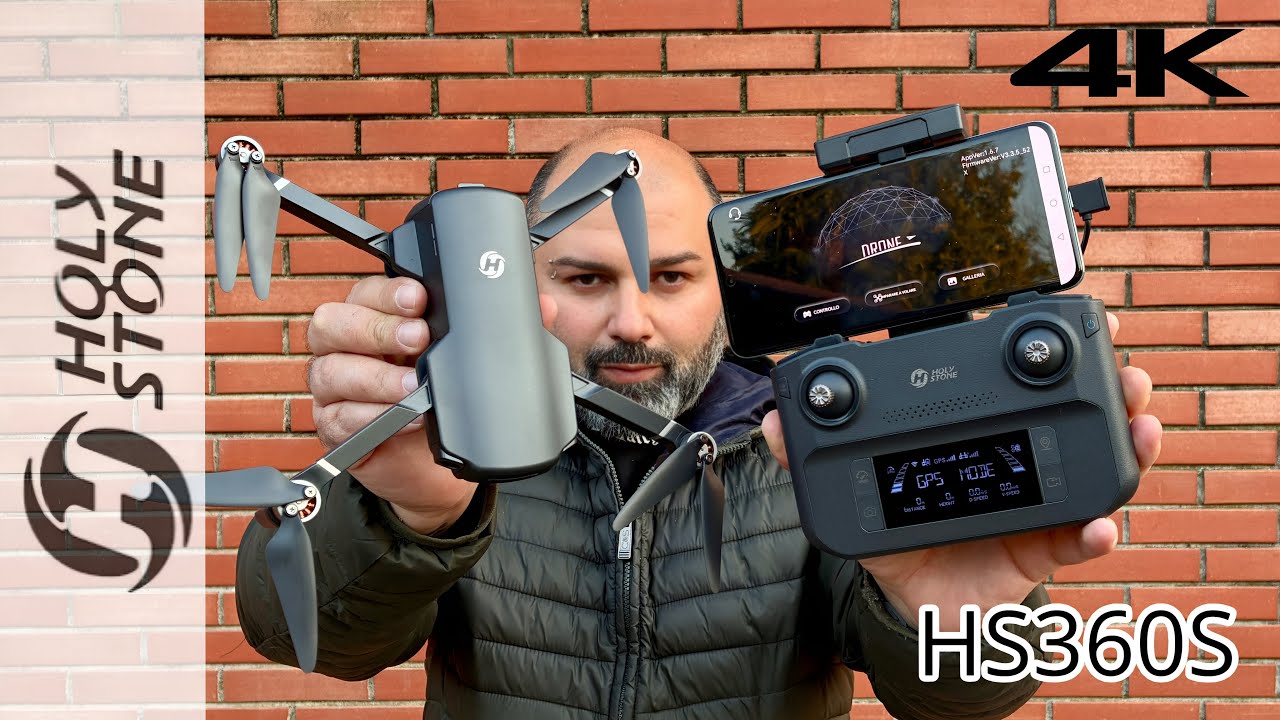 Holy Stone Spydi HS360S - The Best Drone GPS 4K Low cost ( Unboxing, Hands-On and First Flight )