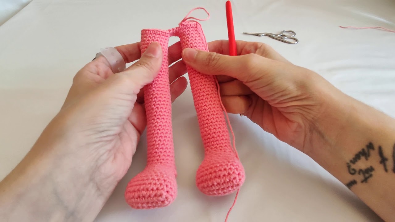 Pantera Rosa a crochet (cuerpo)